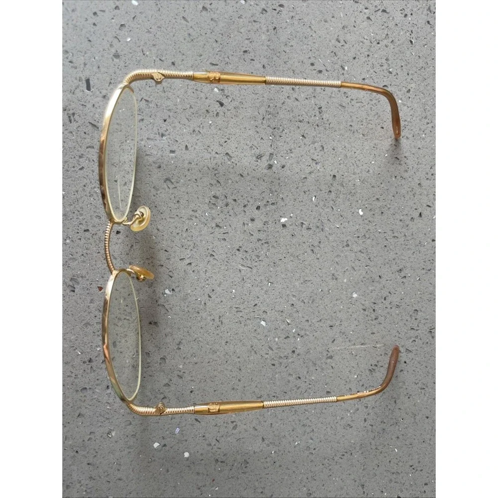 CHRISTIAN DIOR Eyeglasses Frames ONLY 49-19 01x2 Half Rim gold